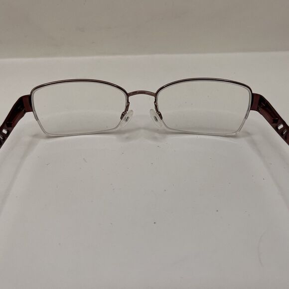 Elle Eyeglasses Color RE Half Rim Designer Frames Only Pink 53-17-135 - Picture 6 of 6